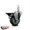 Service Caster 3.5'' Gray Polyurethane Wheel Swivel 3/4'' Square Stem Caster with Brake SCC-SQ20S3514-PPUB-GRY-PLB-34 - alternate 2